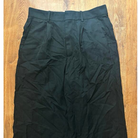 NWOT Madewell Slouchy Straight Pants in Drapey Twill In Black Size 4T - Picture 5 of 9